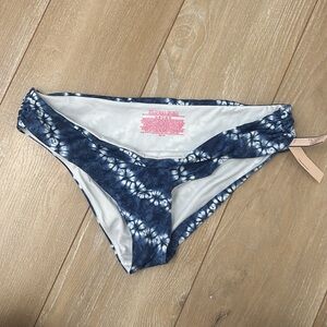 New Victorias Secret Blue & White Classic Hipster Bathing Suit